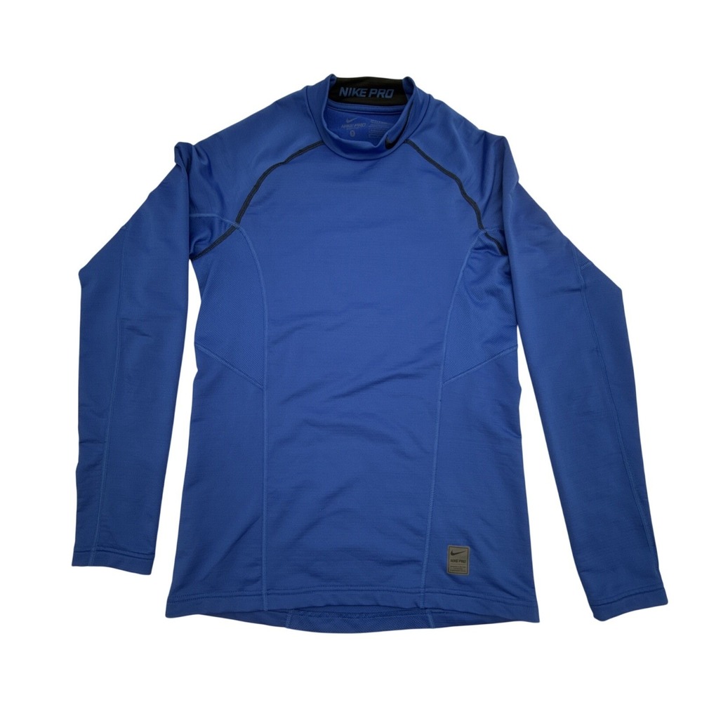 Nike Pro Dri-FIT Compression Shirt Men's S Blue Long Sleeve 659816-480